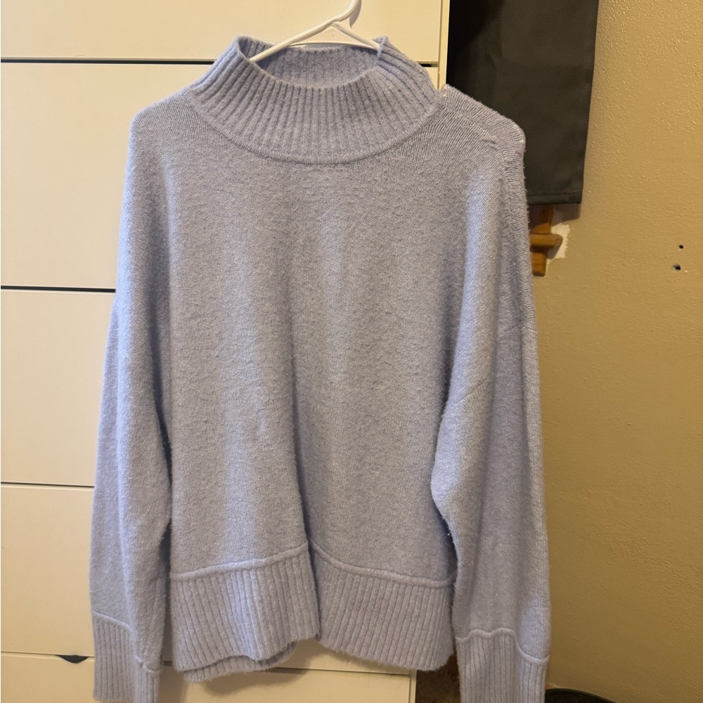 Nine West Dusty Blue Turtleneck Sweater